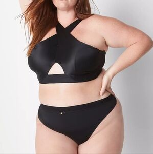 Cacique Lane Bryant Wrap Top Wireless Bralette 42B
